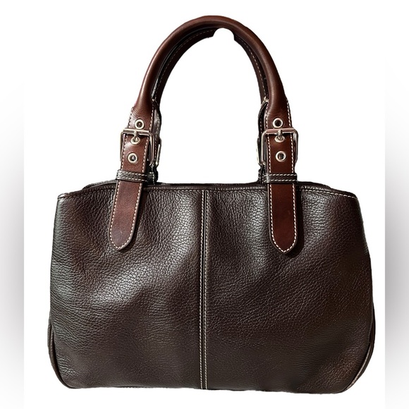 Dooney & Bourke Pebbled Leather All Weather Leather Bag/Satchel, Minimalist - Picture 3 of 17